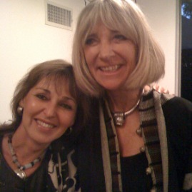Beverly Joubert and Angela Fisher at the “Dinka” book reception (2010)