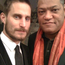 Actors Clemens Schick and Laurence Fishburne at Montblanc/Weinstein Oscar party