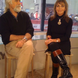 Dereck and Bevelry Joubert on the set of the Today Show (February 2011)