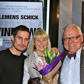 Clemens Schick, Caroline Graham and Nicholas Goldsborough on opening night of Schick’s “Windows” (October 2011)